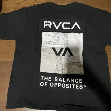 RVCA 블랙 티셔츠
