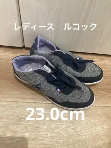 여성용 스니커즈 르꼬끄 23.0cm 네이비
