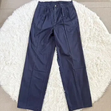 CHAPS RALPH LAUREN 80년대 치노 팬츠 투 턱 네이비