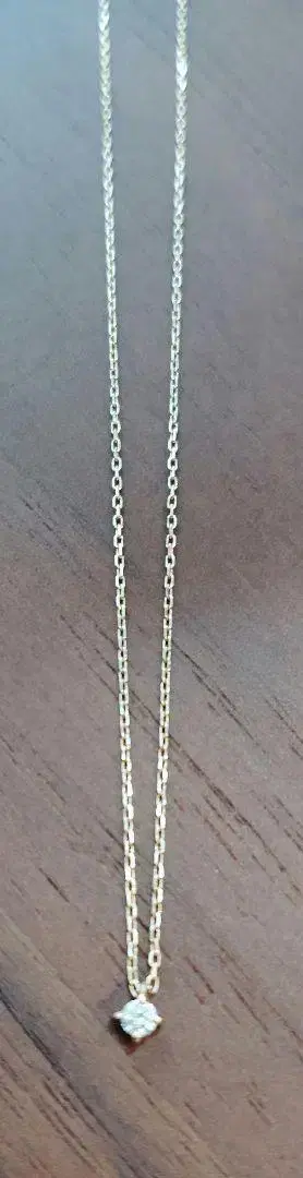 ete 목걸이 K10YG 다이아몬드