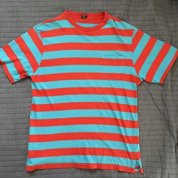 80s LANDS' END 보더 T 포켓