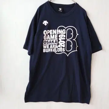 DESCENTE 오릭스 버팔로스 오프닝 티셔츠 L 네이비
