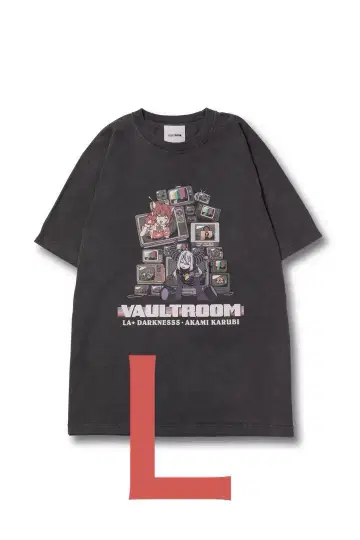 vaultroom VR x LAPKARU TEE / CHARCOAL