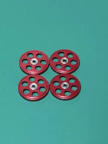 타미야 미니 사륜구동 경량 19mm 알루미늄 베어링 롤러 (레드)