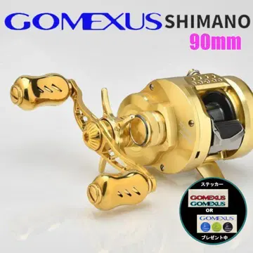 고메스 베이트 릴 더블 핸들 90mm 시마노 올 골드