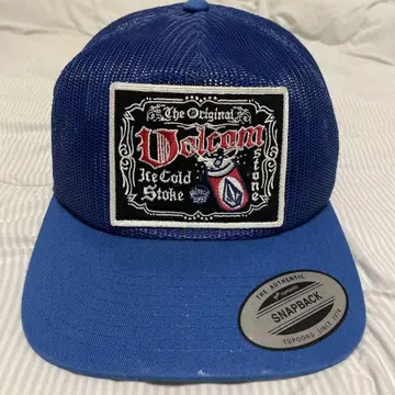Volcom 파란색 스냅백 캡