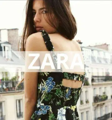 ZARA 꽃무늬 롱 원피스 플라워 프린트 M 보태니컬