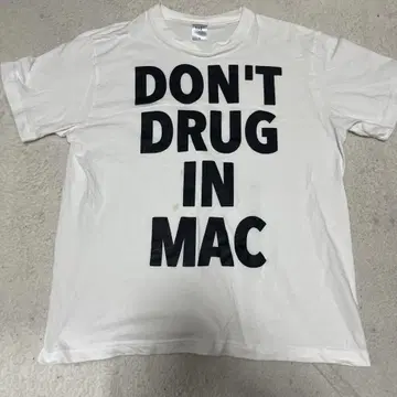 DON'T DRUG IN MAC 티셔츠 M 사이즈 y2k