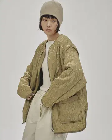 TODAYFUL 자카드 파이핑 블루종