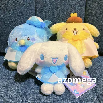 산리오 폼폼 시나몬 푹신 리본 엔젤 인형 BIG 총 3종