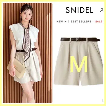 정가 이하 완판 색상 신상 새상품 SNIDEL 스나이델 심플 숏팬츠