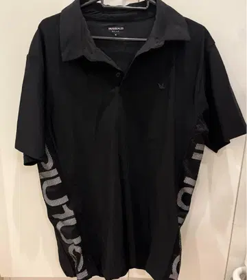 1PIU1UGUALE3 블랙 피케 셔츠 XL 골프