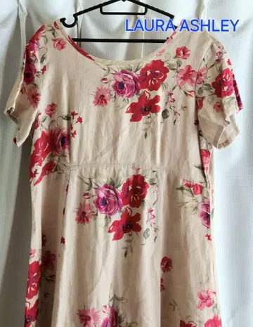 미사용 LAURA ASHLEY 린넨 롱 원피스 꽃무늬