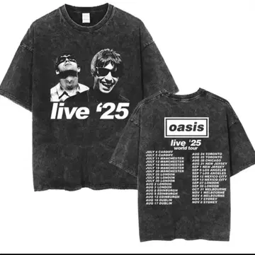 OASIS 티셔츠 오아시스 빈티지풍