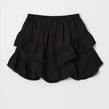 MOUSSY DRAPE LACE MINI 스커트 2 (M) BLACK