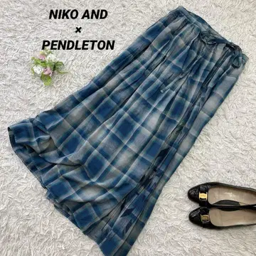 NIKO AND x PENDLETON 니코앤드 콜라보 린넨 스커트
