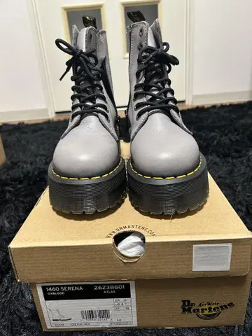 Dr. Martens 1460 SERENA 그레이 통굽 부츠 UK 5