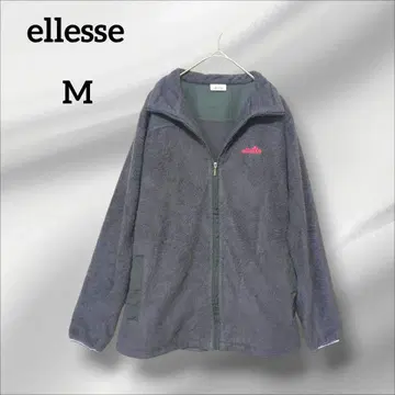 ellasse 엘레쎄 플리스 자켓 그레이 로고 M