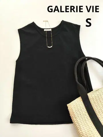 GALERIE VIE 수피마 코튼 저지 슬리브리스 풀오버