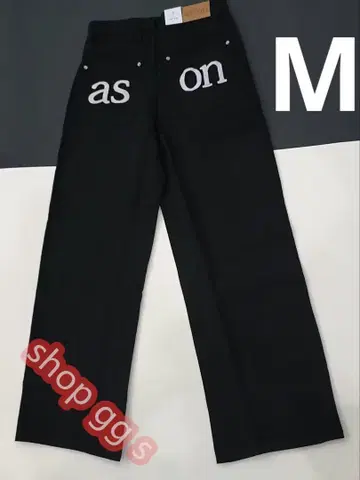 as'on 블랙 팬츠 M 사이즈