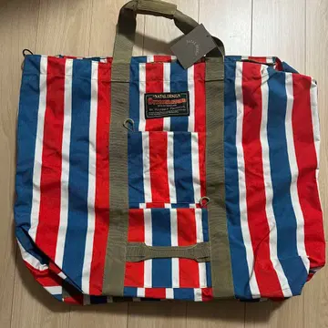 네이탈 디자인 KAMPING BIG TOTE BAG 레트로 스트라이프