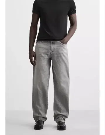 ZARA 심 디테일 배기 데님 팬츠 38 완판템