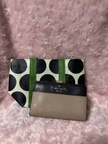 kate spade 바이컬러 접이식 지갑