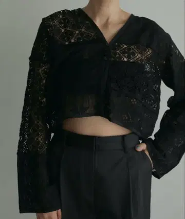 anuke Patchwork Lace Cardigan