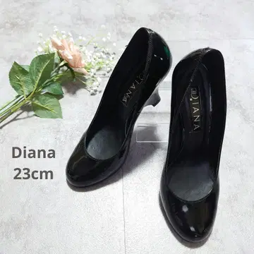 다이애나 DIANA 펌프스 에나멜 라운드토 미들힐 23cm