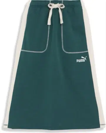 PUMA CORE HERITAGE 롱 다이스 스커트 그린