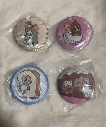 [ 4개 세트 ] TOM and JERRY 패브릭 캔 참
