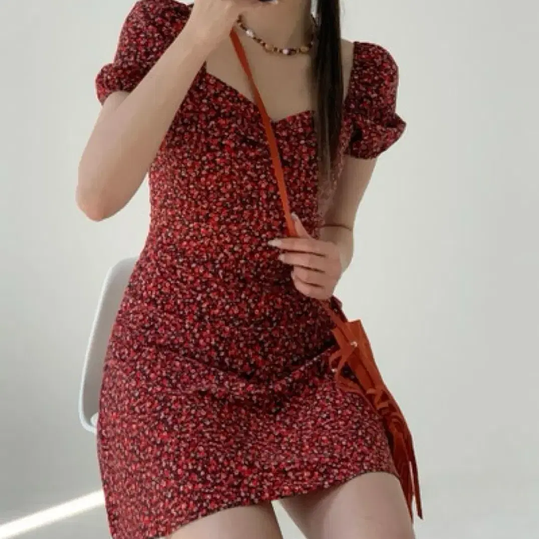 Lew Lew Seoul Red Pansy Onepiece on Bunjang Global Site.