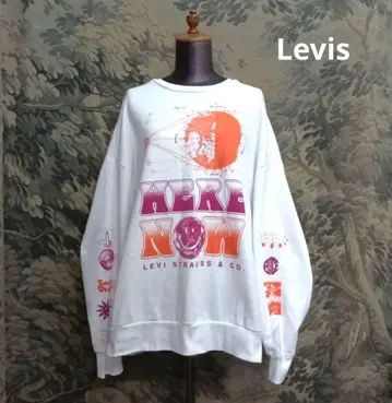 Levis 그래픽 프린트 디자인 맨투맨 티셔츠