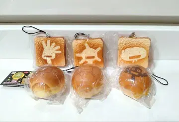 모야시몬 카모사레 빵 스트랩 6종 세트