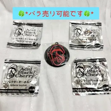 Acid Black Cherry 반사 키링 5개 FC 한정판