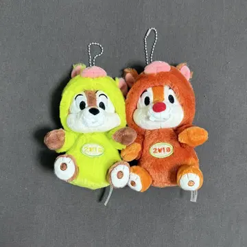 [세트] 칩과 데일 십이지 인형 배지 2019년 돼지(멧돼지) 봉제 배지