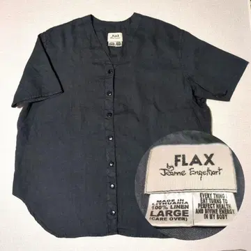 레어 FLAX by Jeanne Engelhart shirt 린넨 셔츠