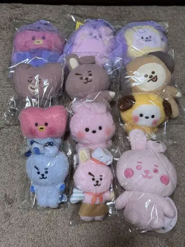 BT21 cooky 봉제 인형 묶음 판매 3