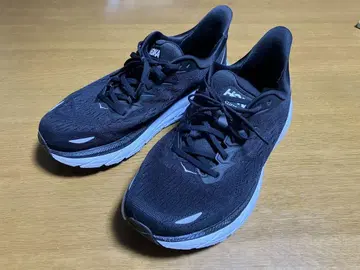 호카 HOKA 클리프톤8 와이드 블랙&화이트 남성용 27.0cm