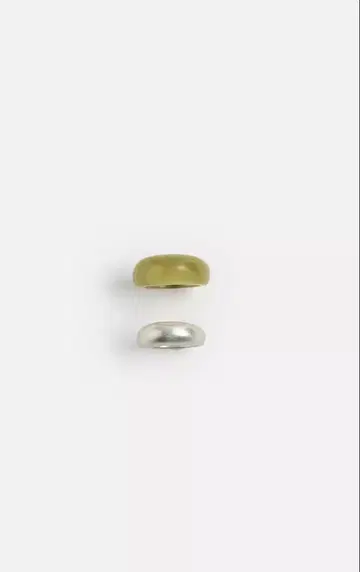 미사용 새상품 ZARA 콤비 반지 2개 팩 사이즈 M