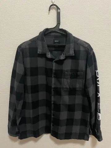 RVCA 체크 무늬 긴팔 셔츠