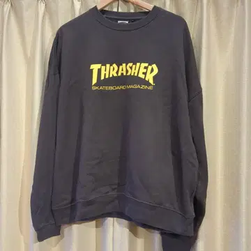 THRASHER 다크 그레이 크루넥 트레이너 L