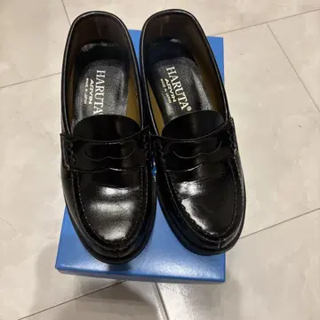 HARUTA 로퍼 22.5EE 블랙