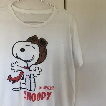 VINTAGE SNOOPY Red Baron 프린팅 티셔츠
