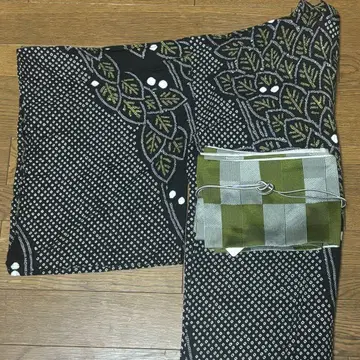 아리마츠 시보리 여성용 유카타 블랙 계열
