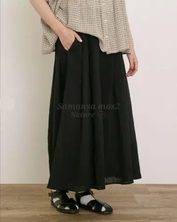 새상품 Samansa Mos2 사만사 모스모스 양류 가우초 팬츠 L