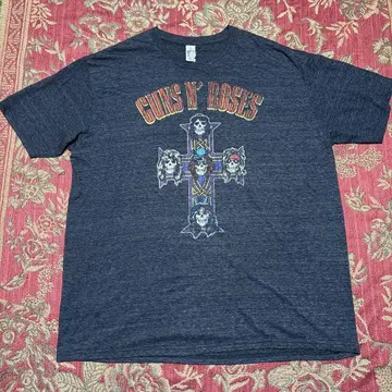 GUNS N' ROSES 스컬 디자인 티셔츠