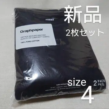 [새상품] graphpaper 팩 T 4 네이비 그라프 페이퍼 셔츠