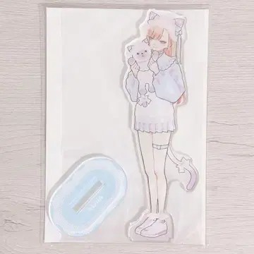 마린 블루 키티 아크릴 스탠드
