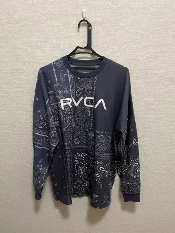 RVCA 반다나 패턴 긴팔 티셔츠 M